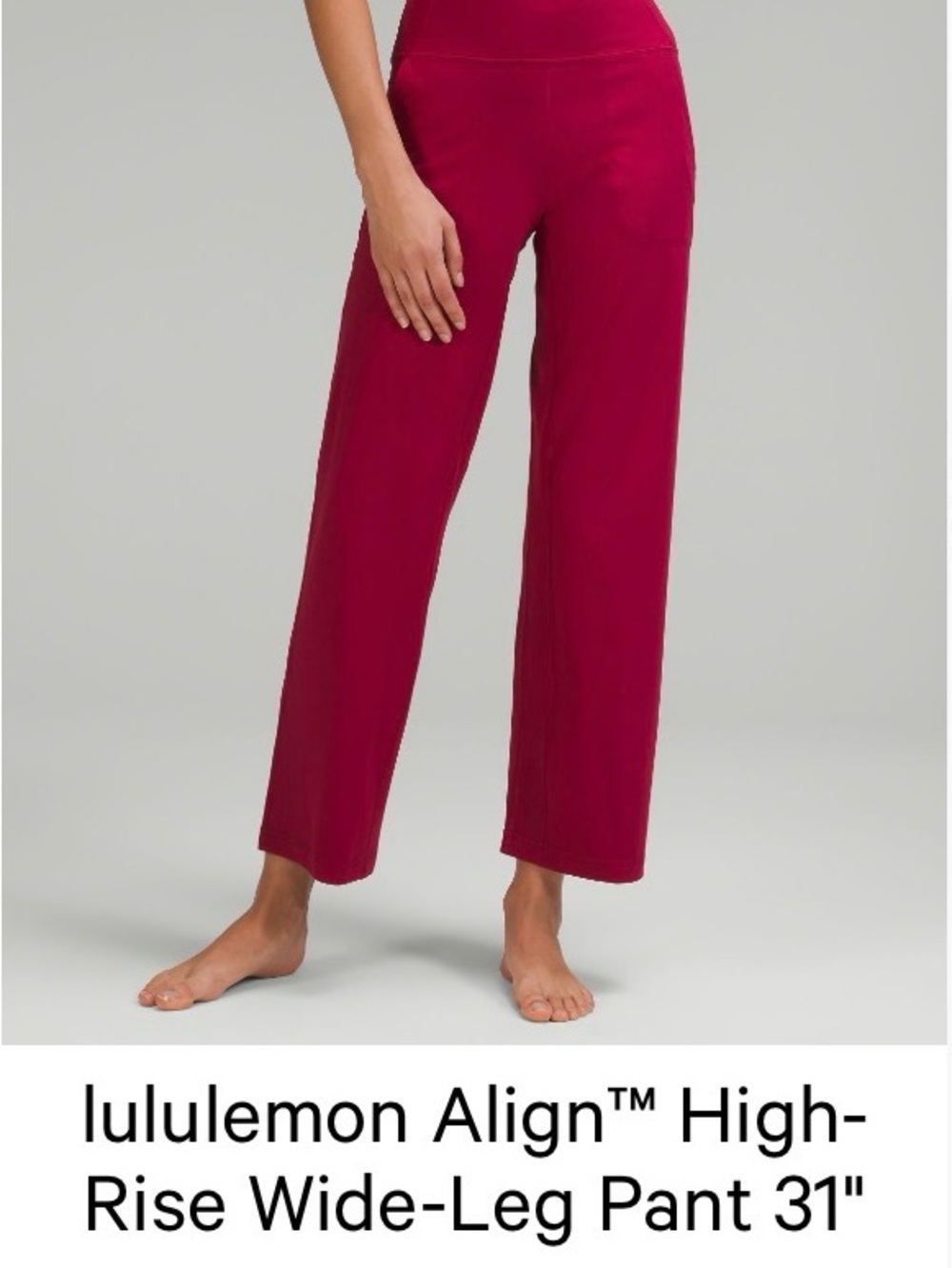 lululemon athletica Align High-Rise Wide-Leg Pant - Berry Plum